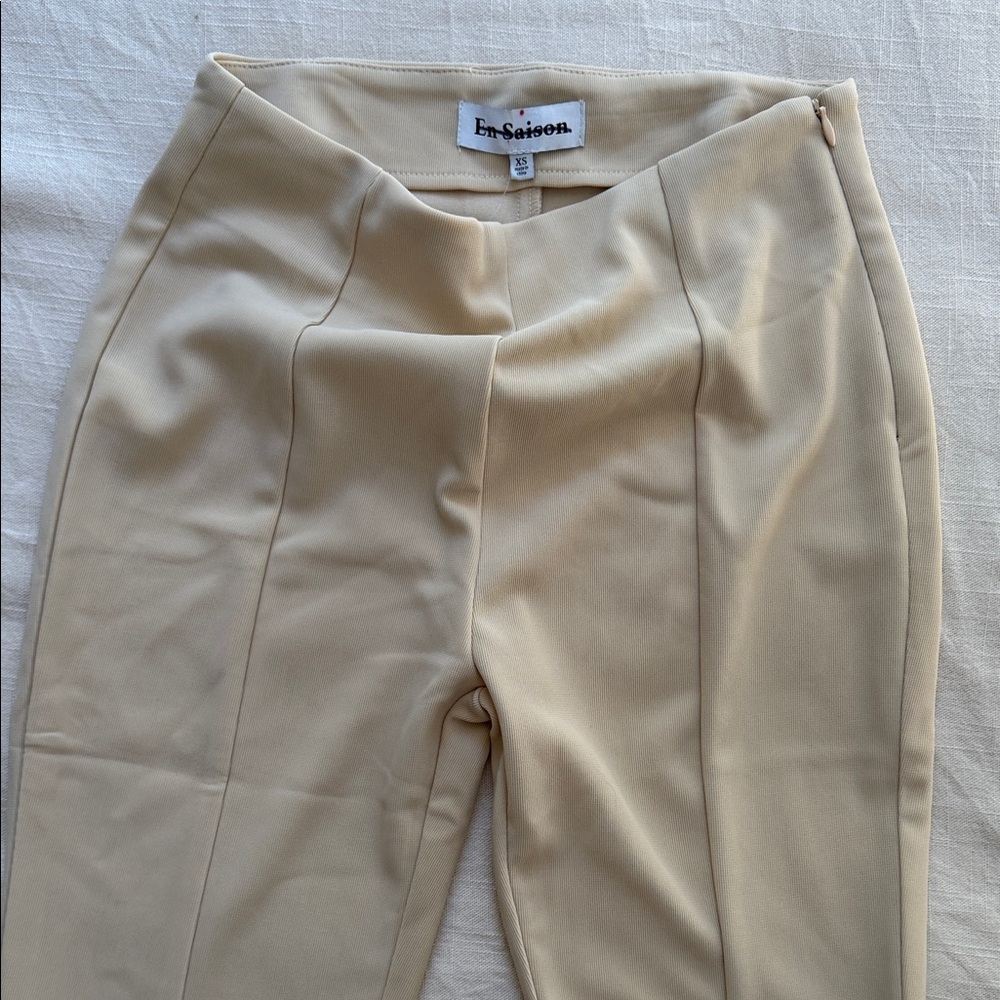 En Saison Beige Women's Trousers xs by Anthropologie New without tags